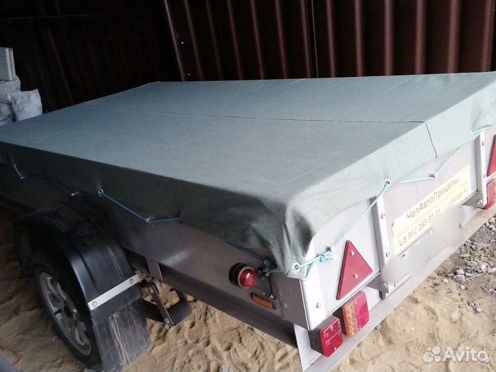 Полог брезентовый на прицеп