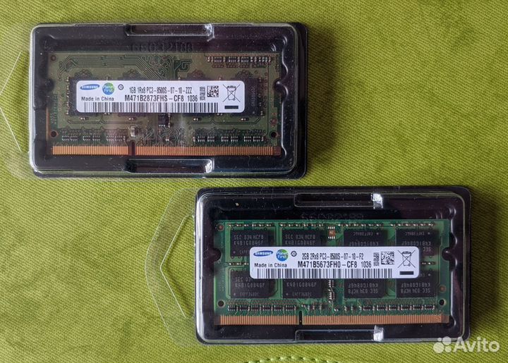 Оперативная память DDR3 Samsung 1GB \ 2GB