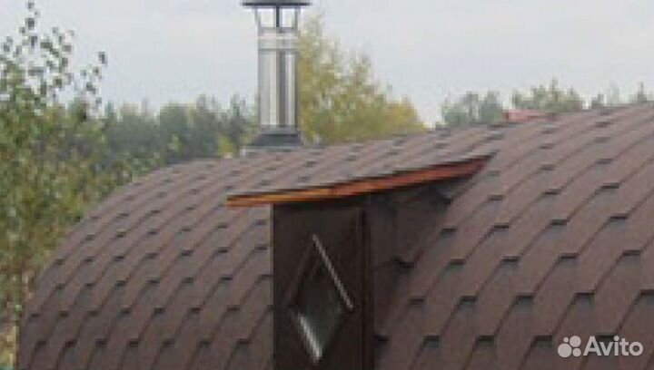 Баня бочка С установкой