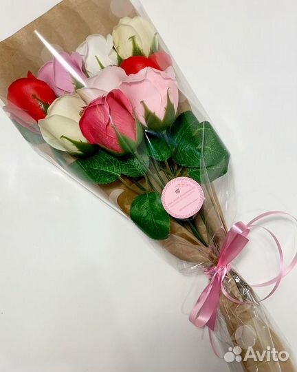 Мыльный букет из 9 шт