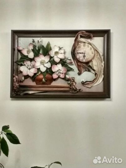 Картина из кожи ручная работа