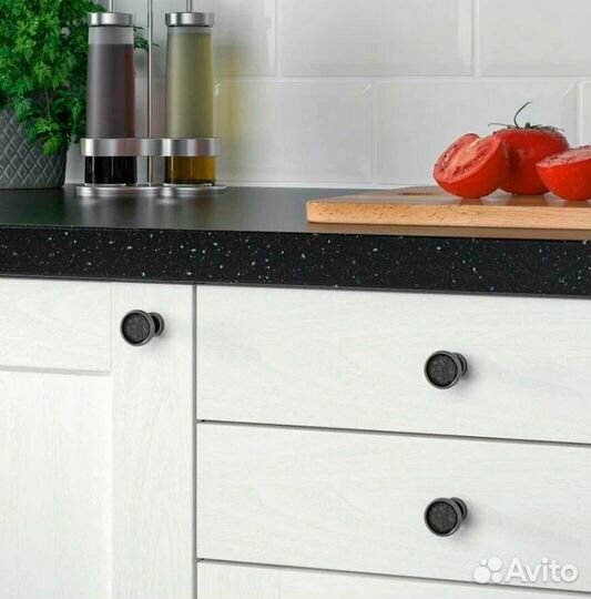 Ручка мебельная IKEA skruvshult 26 мм 2 шт антраци