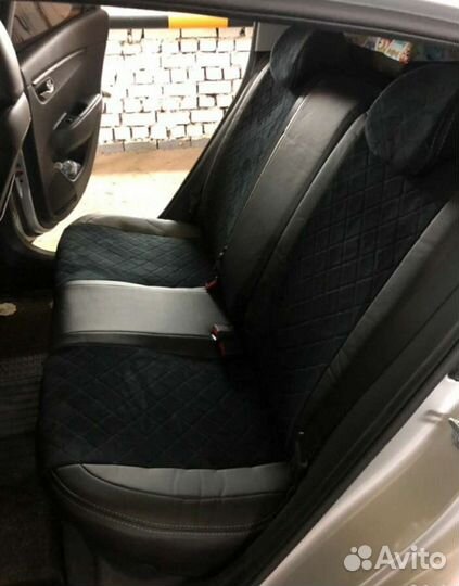 Авточехлы экокожа алькантара универсальные