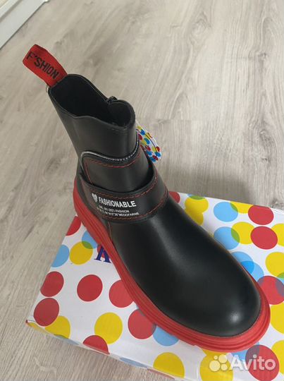 Ботинки демисезонные для девочки 34-36 размер