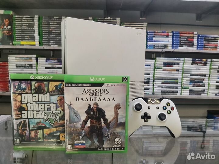 Xbox One S 1tb AC Valhalla, GTA5