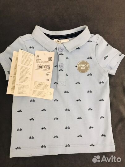 Рубашка поло новая на мальчика 68
