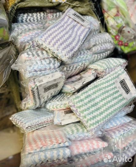 Новые Салфетки из микрофибры 5 шт в пачке д/уборки