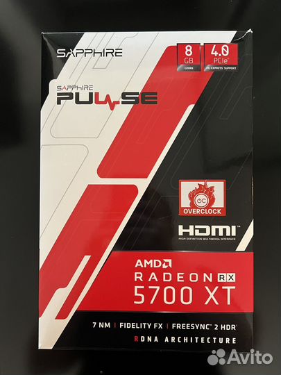 Видеокарта AMD radeon sapphire pulse RX 5700 XT