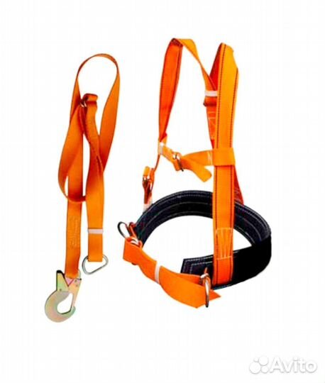 Пояс спасательный и канат с карабином 6 м