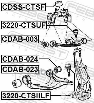 3220-ctsiilf опора шаровая Cadillac CTS Coupe