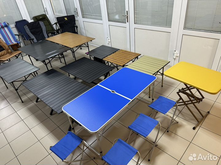 Стол складной туристический походный, реечный