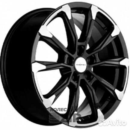 Khomen KHW 1808 7.5x18 5*108 ET40 DIA54.1 Black-F