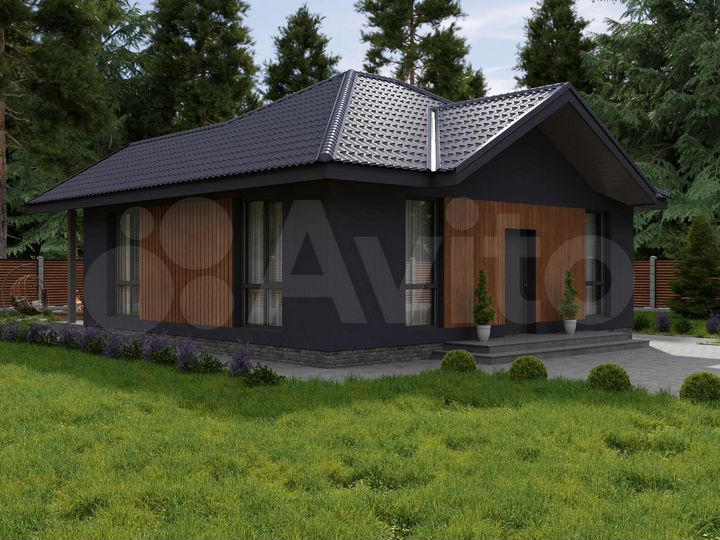 Дом 80 м² на участке 7 сот.