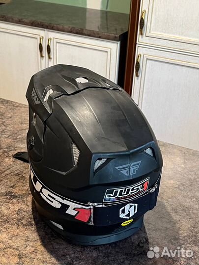 Шлем для питбайка с очками