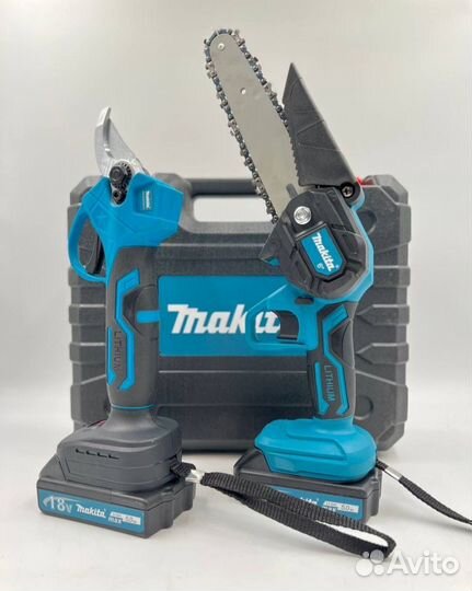 Секатор и сучкорез набор аккумуляторный Makita 2в1