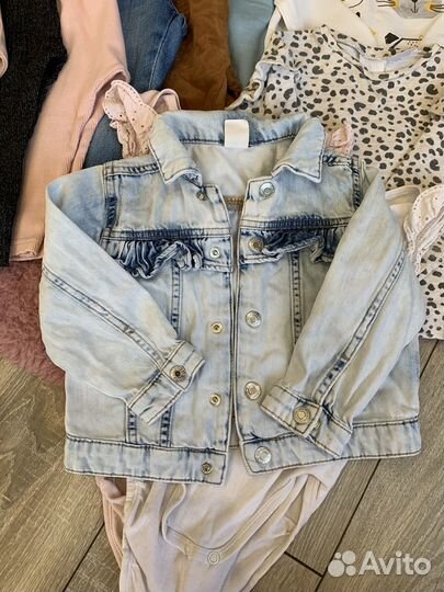 Вещи пакетом для девочки 80-86 zara hm
