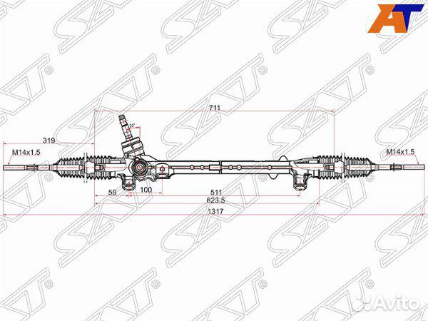 Рейка рулевая mazda CX-5