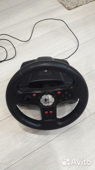 Игровой руль с педалями для пк Logitech