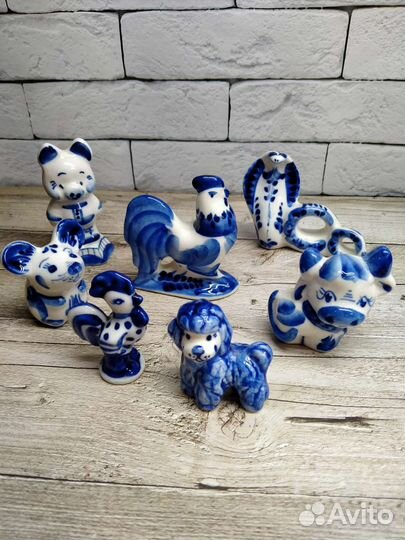 Фигурки гжель