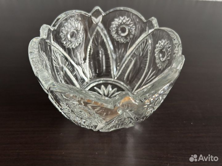 Салатник хрустальный новый чехия
