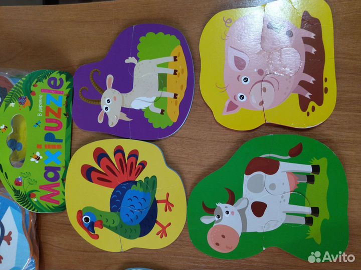Макси пазлы для малышей 3+, пакетом