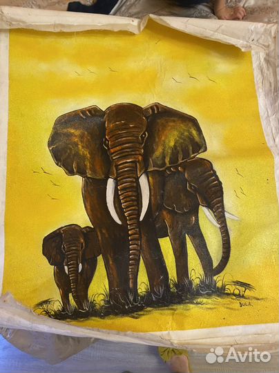 Картина холст песком океаническим из Танзании