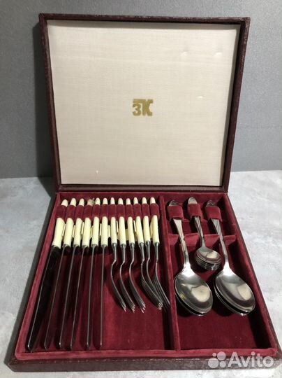 Набор столовых приборов СССР винтаж мельхиор