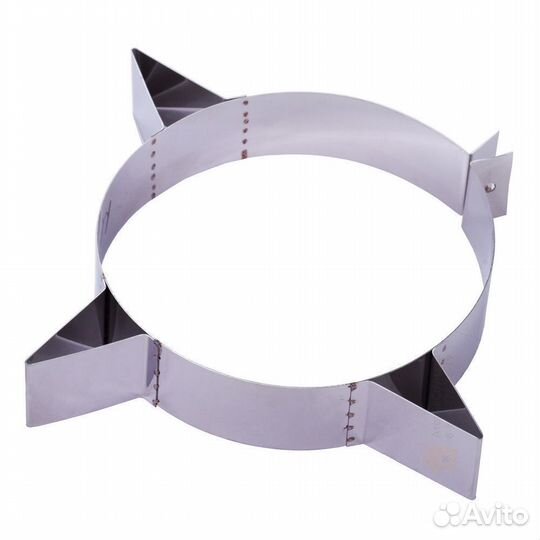 Хомут узкий усиленный D215 мм (нерж. 0,8 aisi 430)