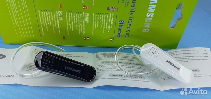 Гарнитура Samsung 2 наушника Bluetooth Hd звук