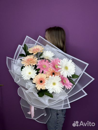 Герберы. Букет гербер цветы Доставка цветов