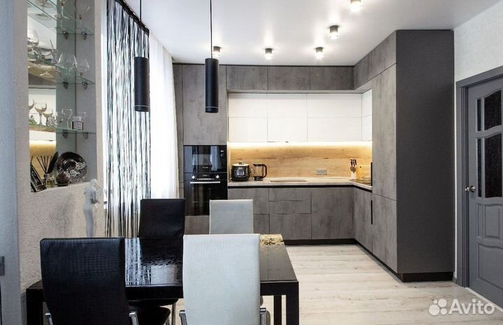 Угловой кухонный гарнитур современный