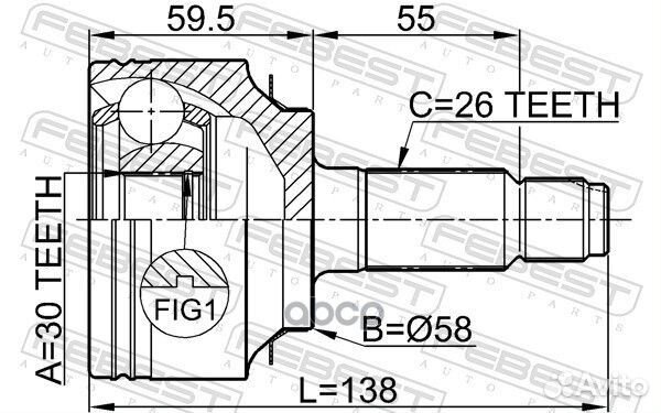 Шрус 0310-FD 0310-FD Febest
