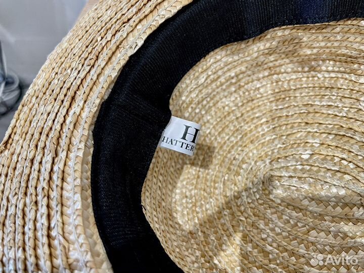 Соломенная шляпа канотье