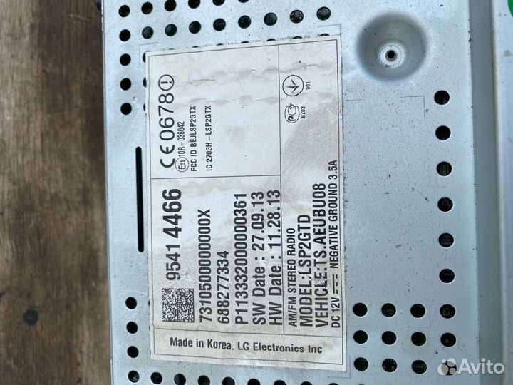 Штатная магнитола Chevrolet Aveo T-300