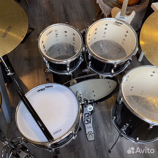 Настроенная, комплект с тарелками — установка