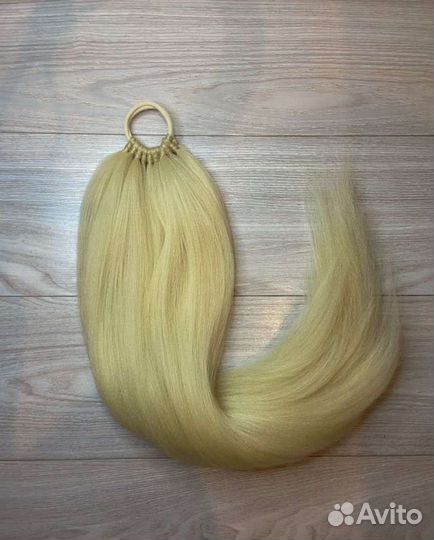 Хвост волосы на резинке