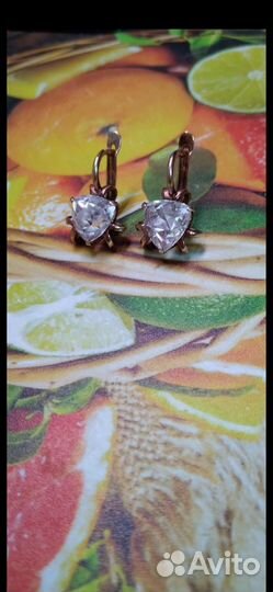 Серьги серебро горный х