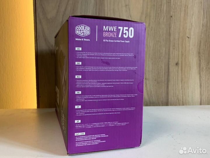 Блок питания Cooler Master MWE Bronze Series 750W
