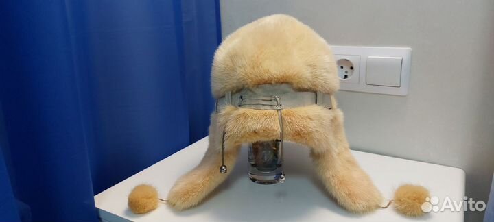 Шапка ушанка норковая женская качественная