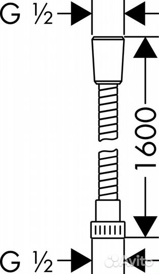 Hansgrohe 28266000 Душевой шланг