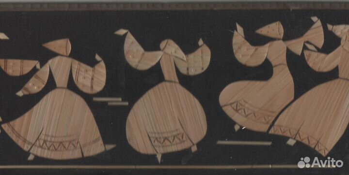 Панно из соломки