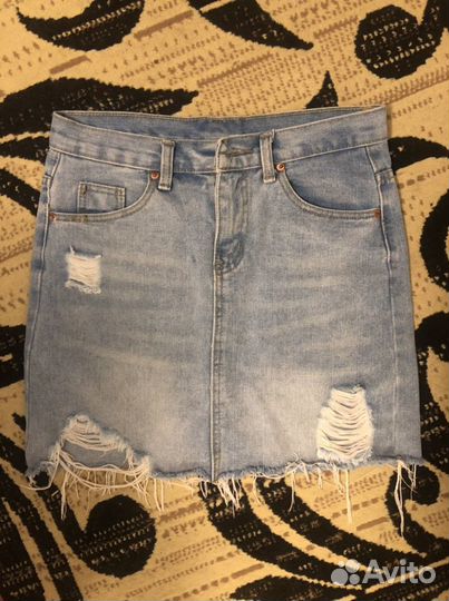 Юбка джинсовая