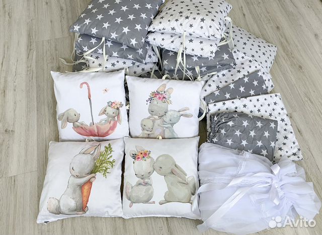 Детские бортики набор в кроватку