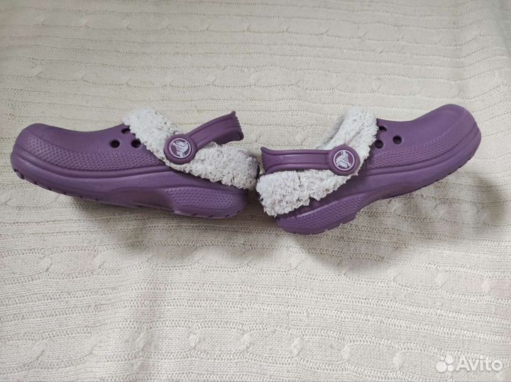 Сабо crocs детские утеплëнные