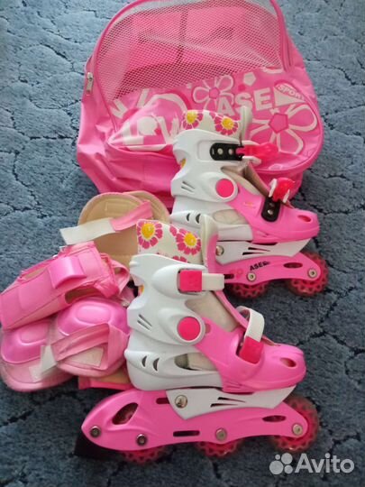 Роликовые коньки детские раздвижные