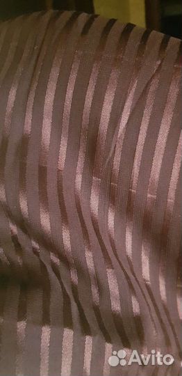 Отрез ткани шифон шоколадного цвета