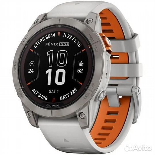 Garmin fenix 7X PRO Sapphire Solar Orange новые