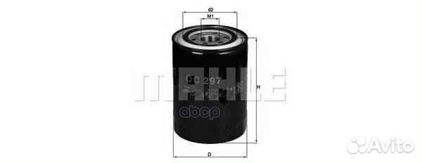 Фильтр масляный OC297 Mahle/Knecht