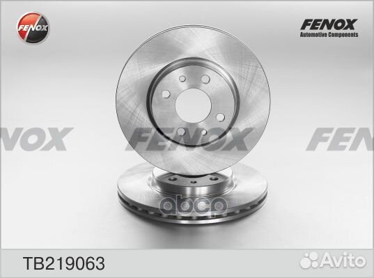 Диск тормозной fiat doblo 01- перед. TB219063