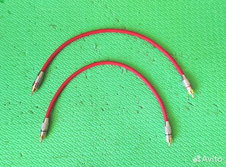 Межблочный кабель 2RCA x 2RCA. Длинна 39 см